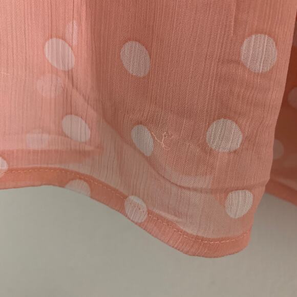 EMMA MICHELLE Baby Pink Polka Dot Sleeveless Mini Dress Small - Picture 2 of 9